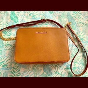 Michael Kors Jet Set Saffiano Leather Crossbody